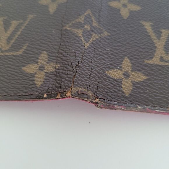 Authentic Louis Vuitton LV Monogram Folio iPhone X Case Brown Pink Phone Case - Picture 8 of 12